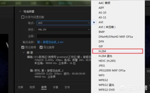 PR中如何將視頻壓縮？