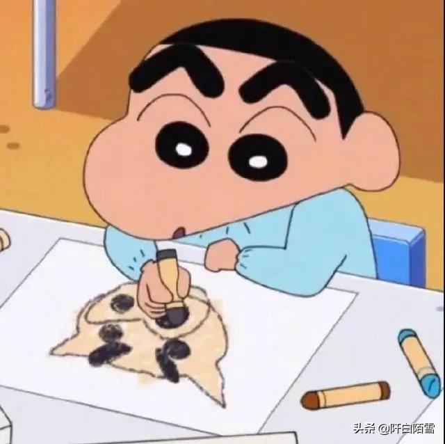 找兩張蠟筆小新的圖片，應(yīng)該是頭像，在抖音上看到的？