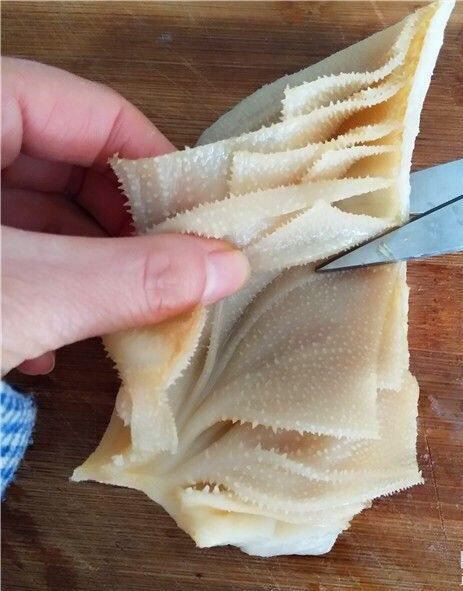 牛百葉怎么切片？