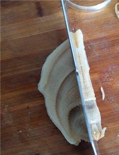 牛百葉怎么切片？